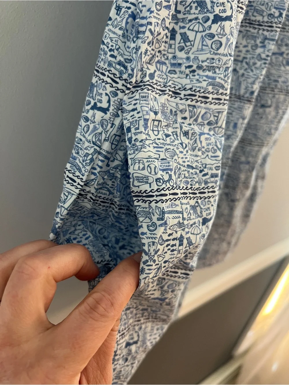 Joy Street Cape Cod Print Navybleu Girls Dress Pockets Coastal Preppy Size 3